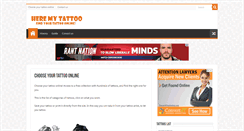 Desktop Screenshot of heremytattoo.com