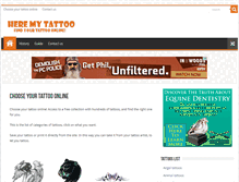 Tablet Screenshot of heremytattoo.com